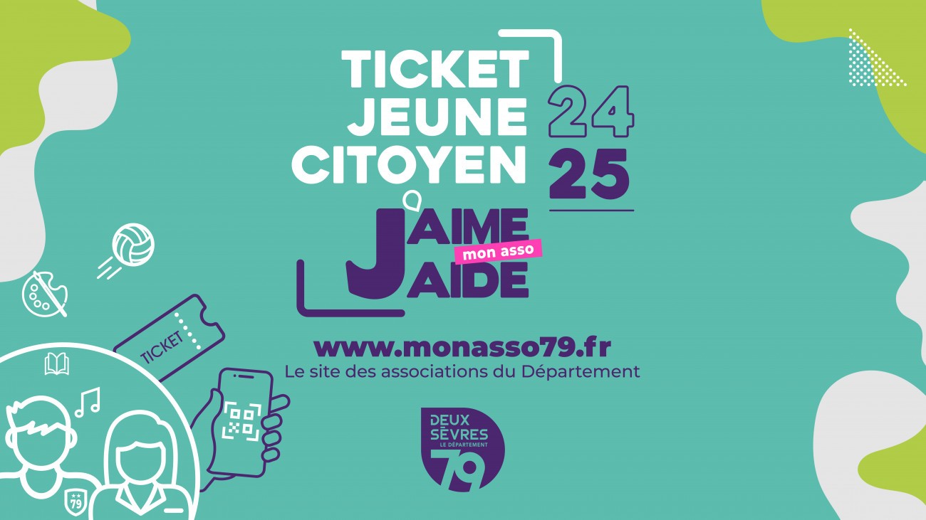 J’aime/J’aide mon asso le Ticket Jeune Citoyen est de retour Département des DeuxSèvres